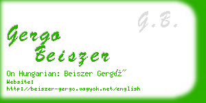 gergo beiszer business card